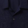 Camisa de popelina con ojales