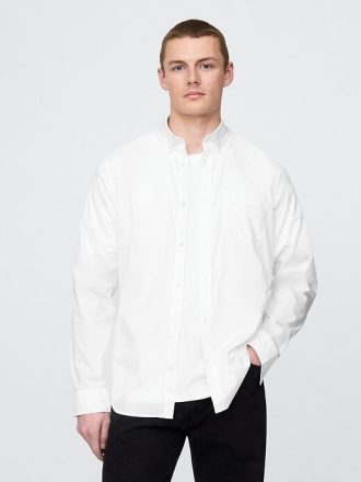 Camisa de popelina para todo el día de corte clásico