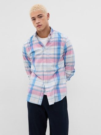 Camisa de popelina para todo el día de corte clásico