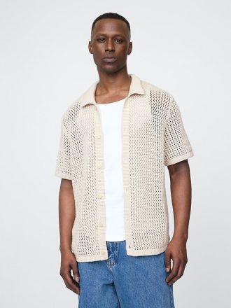 Camisa de suéter de malla