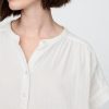 Camisa dolman de gasa de algodón Camisa dolman de gasa de algodón