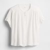 Camisa dolman de gasa de algodón Camisa dolman de gasa de algodón