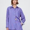Camisa grande de popelina de algodón orgánico