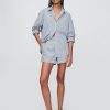 Camisa grande de popelina de algodón orgánico