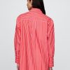 Camisa grande de popelina de algodón orgánico