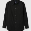 Camisa grande de popelina de algodón orgánico Camisa grande de popelina de algodón orgánico
