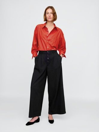 Camisa grande de popelina de algodón orgánico para adultos Gap × DÔEN
