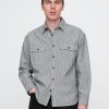 Camisa grande de rayas vaqueras Camisa grande de rayas vaqueras