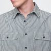 Camisa grande de rayas vaqueras Camisa grande de rayas vaqueras