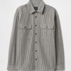 Camisa grande de rayas vaqueras Camisa grande de rayas vaqueras