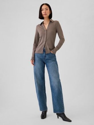 Camisa moderna con botones