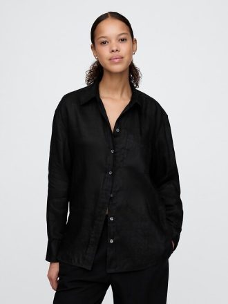Camisa oversize 100% lino