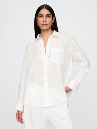 Camisa oversize 100% lino