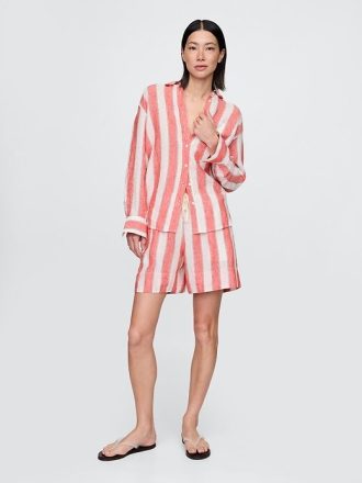 Camisa oversize 100% lino