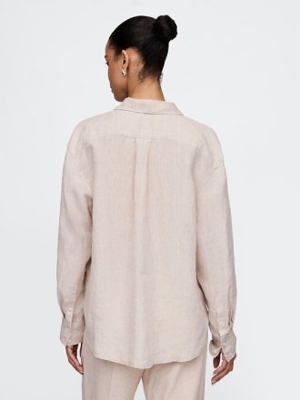 Camisa oversize 100% lino