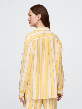 Camisa oversize 100% lino