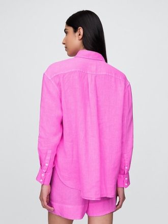 Camisa oversize 100% lino
