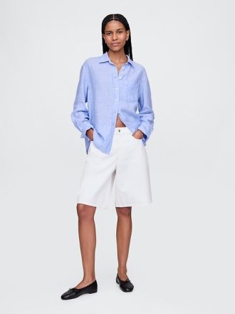 Camisa oversize 100% lino