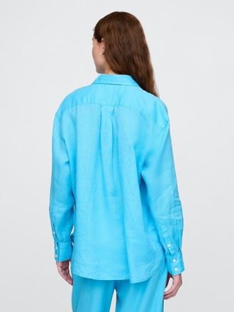 Camisa oversize 100% lino
