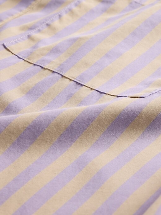Camisa oversize de popelina de algodón orgánico Camisa oversize de popelina de algodón orgánico