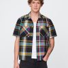 Camisa Oxford de cuadros mixtos Camisa Oxford de cuadros mixtos