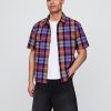 Camisa Oxford de cuadros mixtos Camisa Oxford de cuadros mixtos