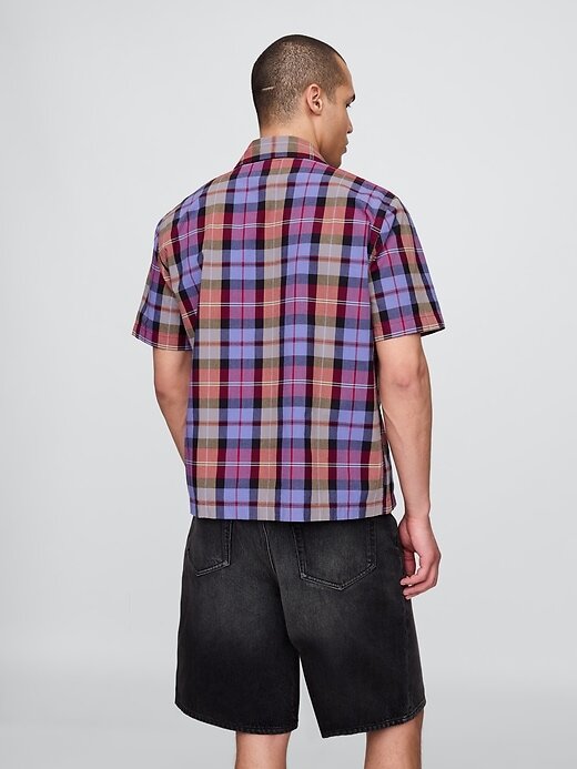 Camisa Oxford de cuadros mixtos Camisa Oxford de cuadros mixtos