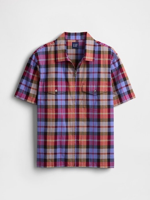 Camisa Oxford de cuadros mixtos Camisa Oxford de cuadros mixtos