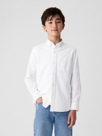 Camisa Oxford de uniforme para niños