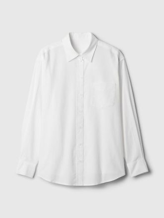 Camisa Oxford grande de algodón orgánico Camisa Oxford grande de algodón orgánico