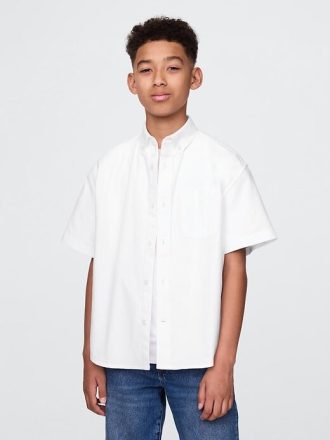 Camisa Oxford holgada para niños