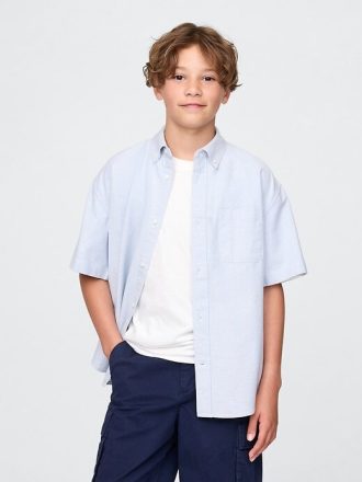 Camisa Oxford holgada para niños
