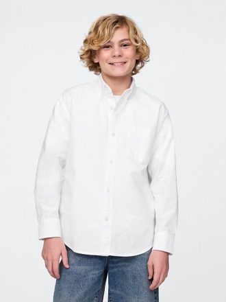 Camisa Oxford holgada para niños Camisa Oxford holgada para niños