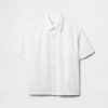 Camisa relajada de lino y algodón para niños Camisa relajada de lino y algodón para niños