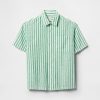Camisa relajada de lino y algodón para niños Camisa relajada de lino y algodón para niños