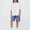 Camisa relajada de lino y algodón para niños Camisa relajada de lino y algodón para niños