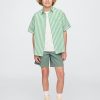 Camisa relajada de lino y algodón para niños Camisa relajada de lino y algodón para niños