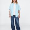 Camisa relajada de lino y algodón para niños Camisa relajada de lino y algodón para niños