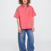 Camisa relajada de lino y algodón para niños Camisa relajada de lino y algodón para niños