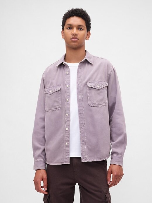 Camisa relajada de mezclilla ultra suave Camisa relajada de mezclilla ultra suave