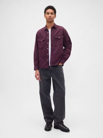 Camisa relajada de mezclilla ultra suave Camisa relajada de mezclilla ultra suave