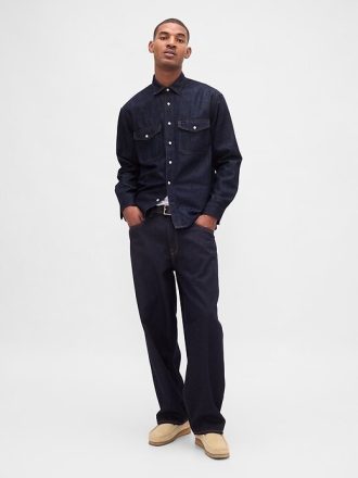 Camisa relajada de mezclilla ultra suave Camisa relajada de mezclilla ultra suave