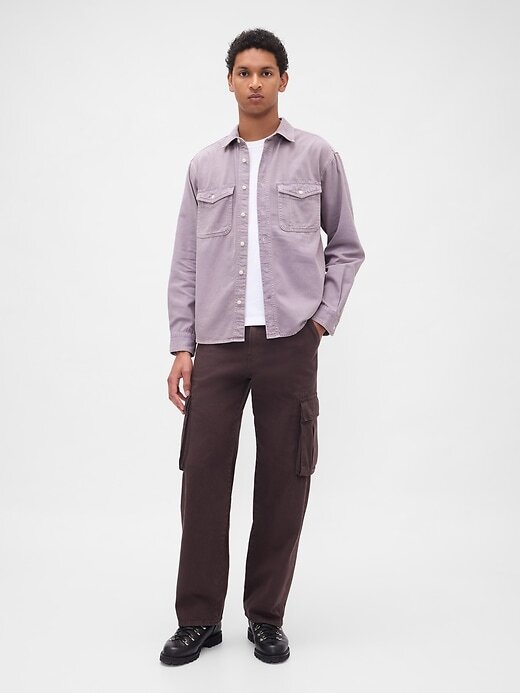 Camisa relajada de mezclilla ultra suave Camisa relajada de mezclilla ultra suave