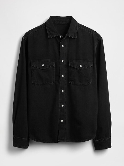 Camisa relajada de mezclilla ultra suave Camisa relajada de mezclilla ultra suave