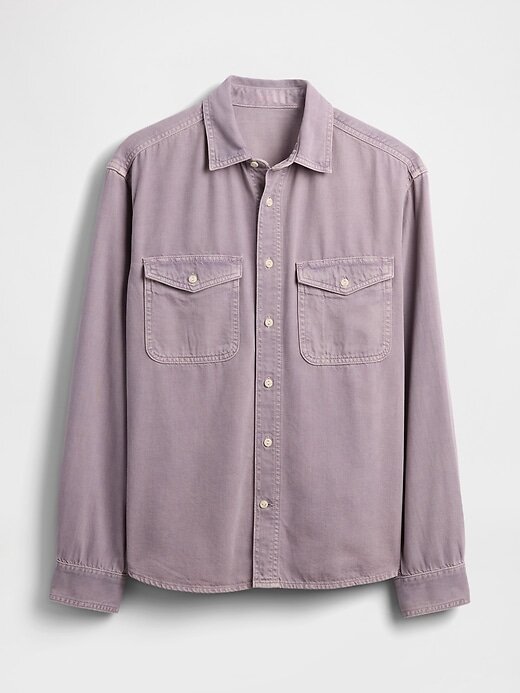 Camisa relajada de mezclilla ultra suave Camisa relajada de mezclilla ultra suave