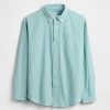 Camisa relajada de popelina de algodón orgánico para niños Camisa relajada de popelina de algodón orgánico para niños