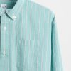 Camisa relajada de popelina de algodón orgánico para niños Camisa relajada de popelina de algodón orgánico para niños