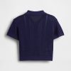 Camisa tipo suéter con rayas en los bordes para bebés y niños pequeños