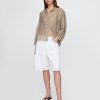 Camisa transparente con botones al frente