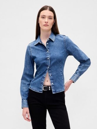 Camisa vaquera ajustada